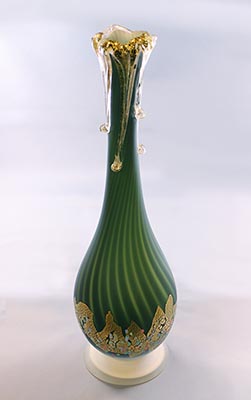 手吹き硝子モール花瓶 (ik-1) – 岡南ギャラリー
