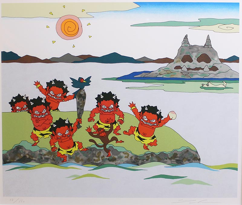 桃太郎図 鬼ヶ島で鬼退治 岡南ギャラリー 桃太郎図 鬼ヶ島で鬼退治 岡南ギャラリー