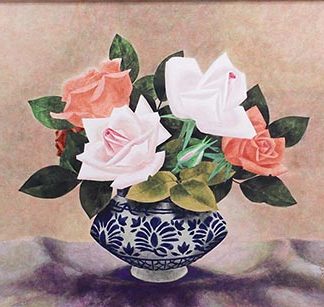 【2024福袋】 日本画 牡丹 久保吉郎 6 大阪の掛軸・工芸品 | （季節もの掛軸 絵画