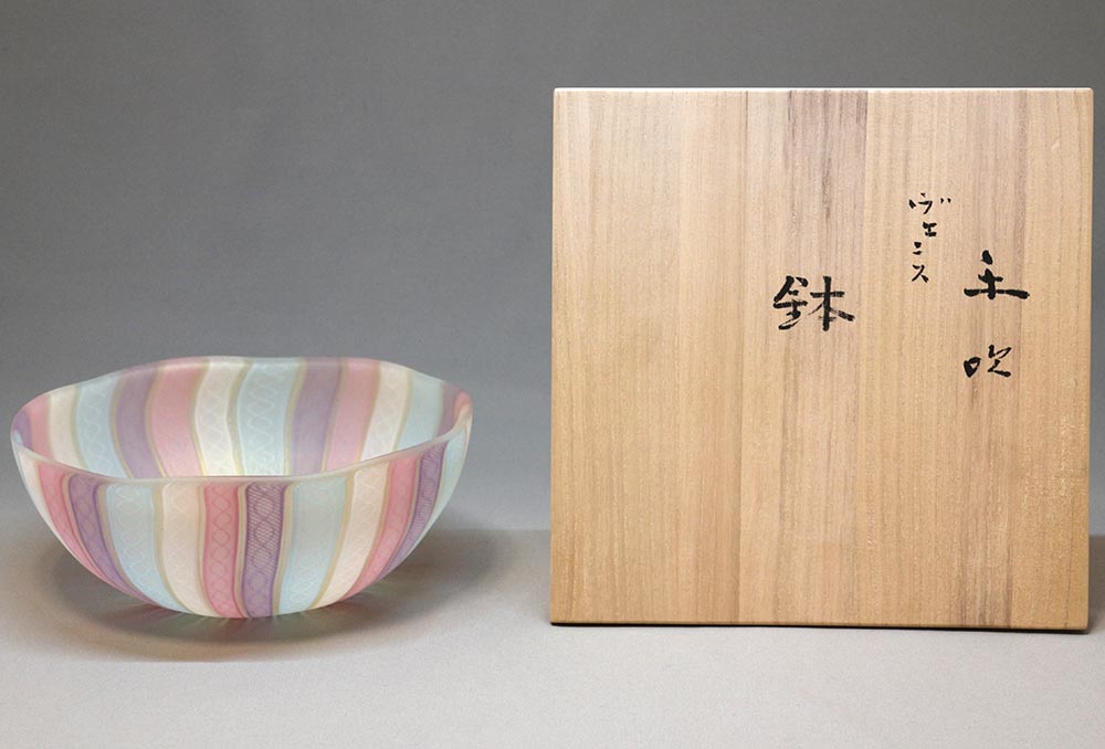 文化勲章受賞 藤田喬平の手吹ヴェニス FUJITA kyohei