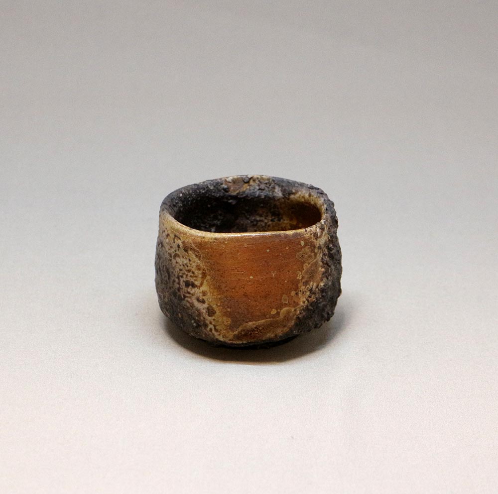 陶芸家 作家物 中村六郎 備前 酒呑 酒盃 ぐい呑 酒器 最上位作 陶芸